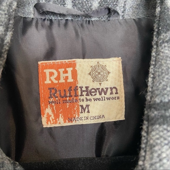 Plaid Toggle Vest‎ Black Gray Sleeveless Puffer Quilted Winter Warm Layering - Picture 5 of 11